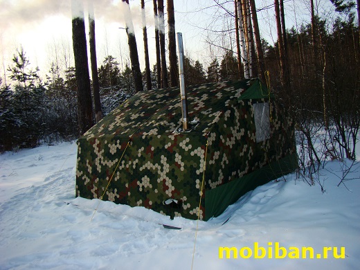 Тестирование палатки Роснар Р-34 при -34 С