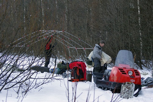 Палатка Роснар Р-34 для снегоходчиков