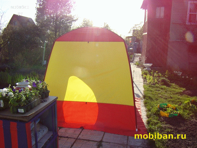 Мобиба МБ-10 жёлто-красная расцветка. Панорамный вид