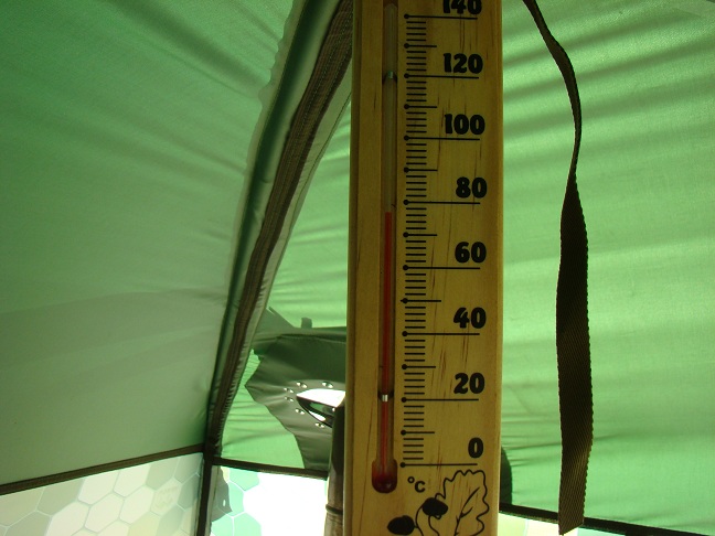 Столбик термометра подходит к отметке +80 С