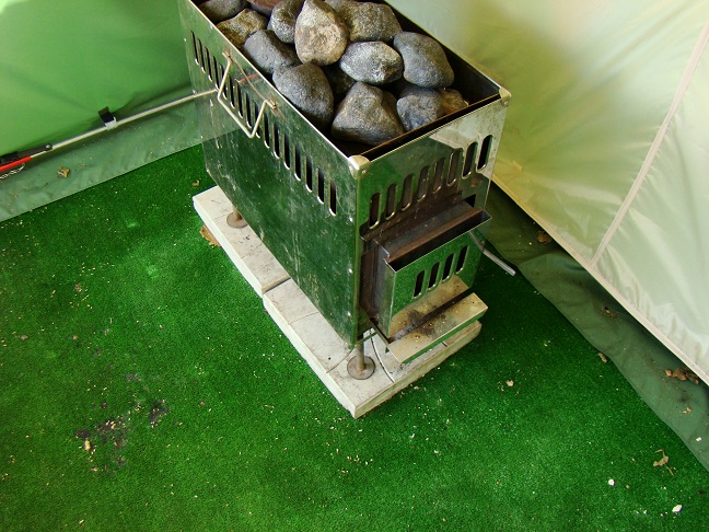 Печь Медиана с каменной закладкой